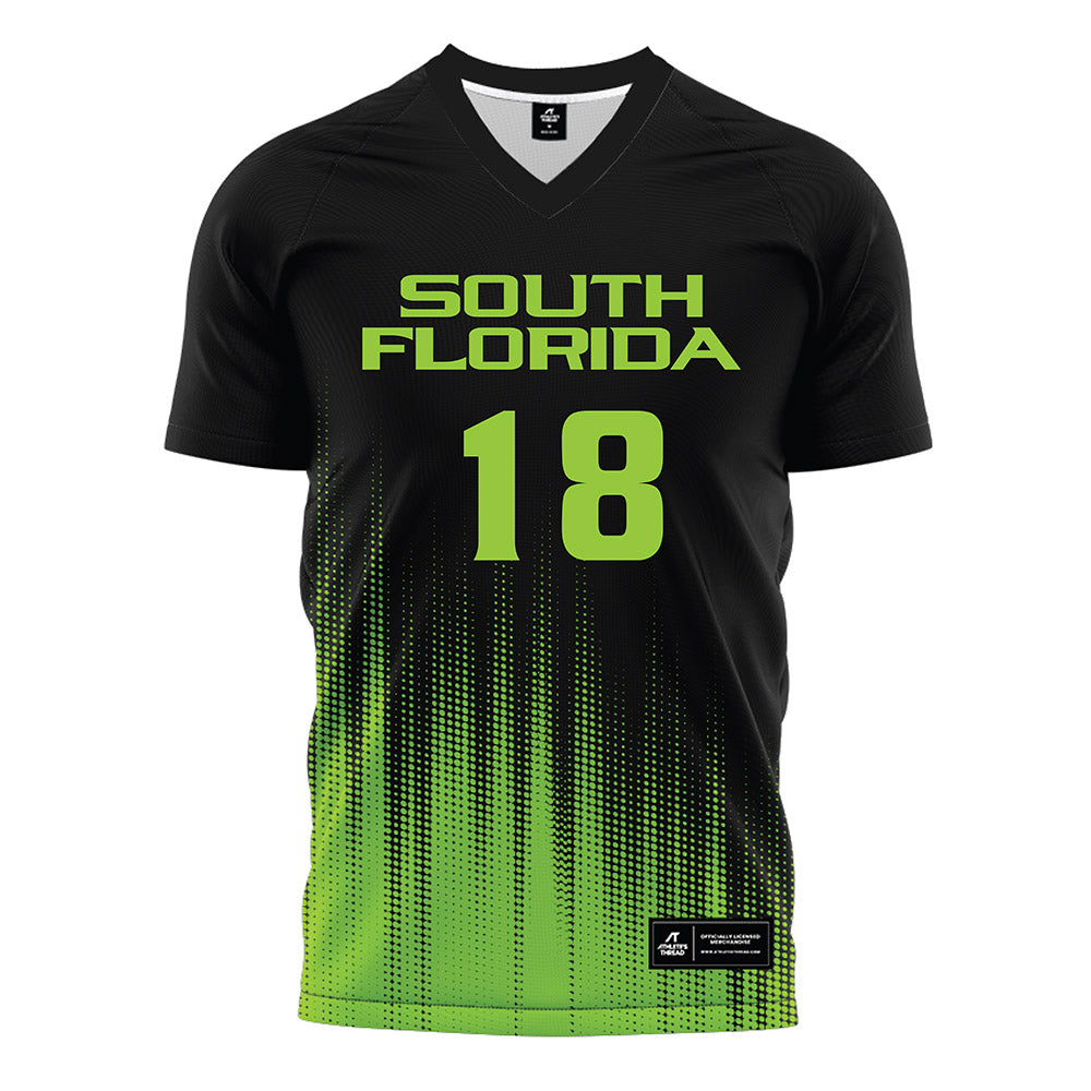 USF - NCAA Women's Soccer : Regan Kelly - Black Halftone Soccer Jersey-0