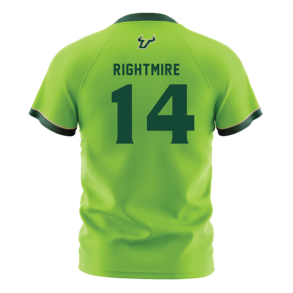 USF - NCAA Women's Soccer : Ava Rightmire - Slime Green Soccer Jersey-1