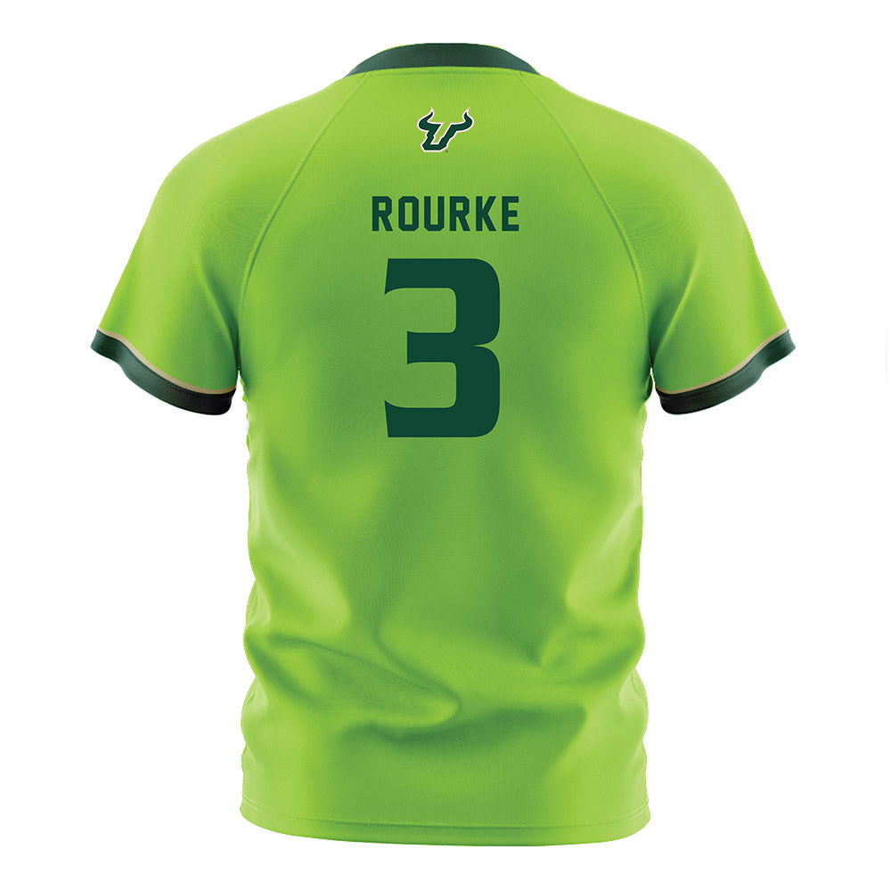 USF - NCAA Women's Soccer : Gaby Rourke - Slime Green Soccer Jersey-1