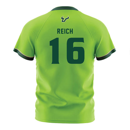USF - NCAA Women's Soccer : Gianna Reich - Slime Green Soccer Jersey-1