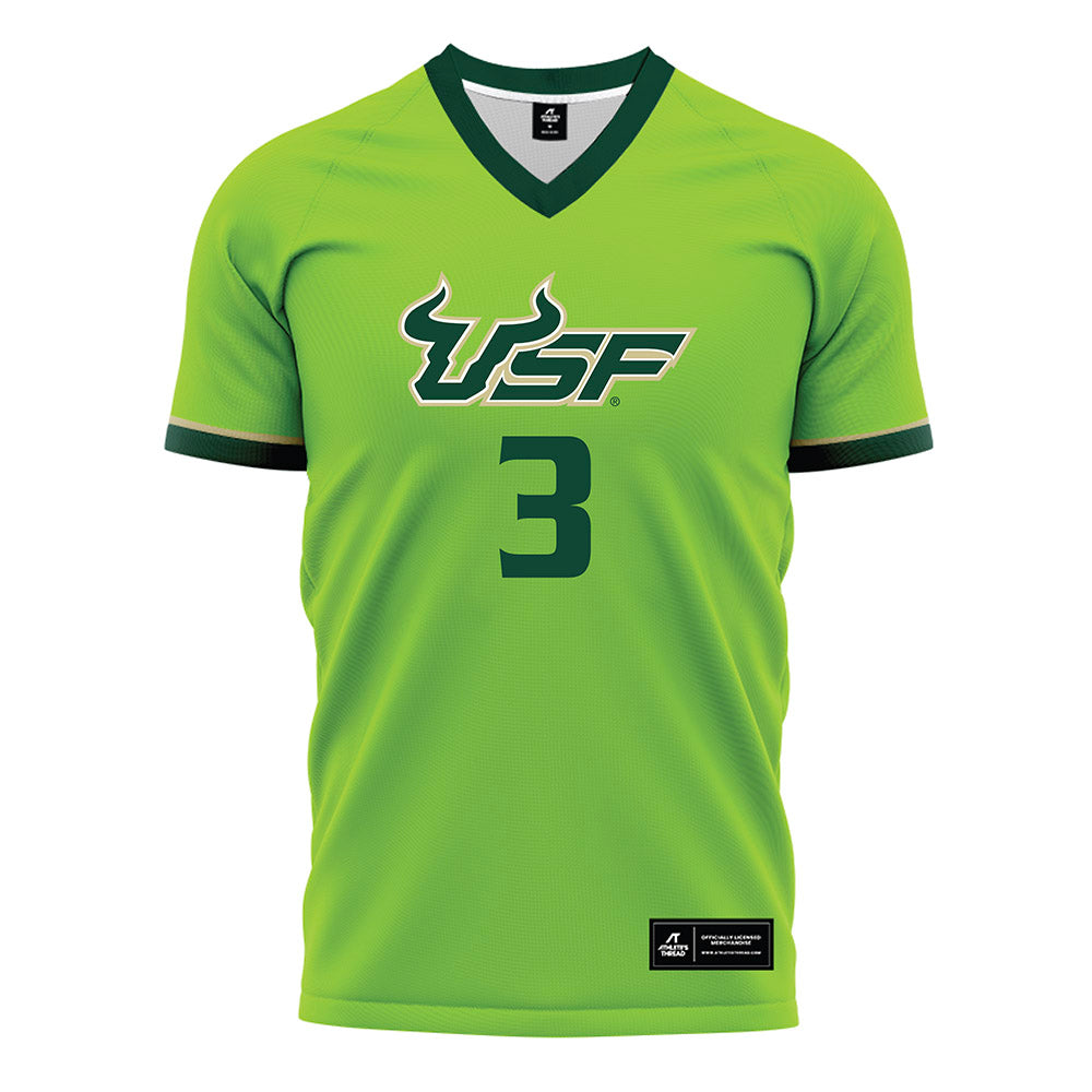 USF - NCAA Women's Soccer : Gaby Rourke - Slime Green Soccer Jersey-0
