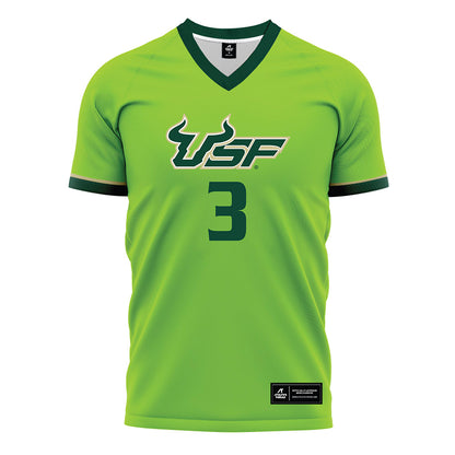 USF - NCAA Women's Soccer : Gaby Rourke - Slime Green Soccer Jersey-0
