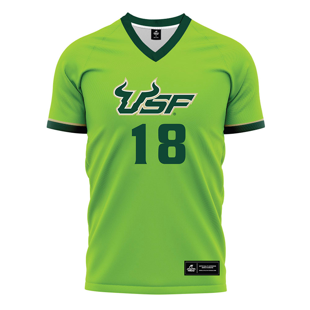 USF - NCAA Women's Soccer : Regan Kelly - Slime Green Soccer Jersey-0