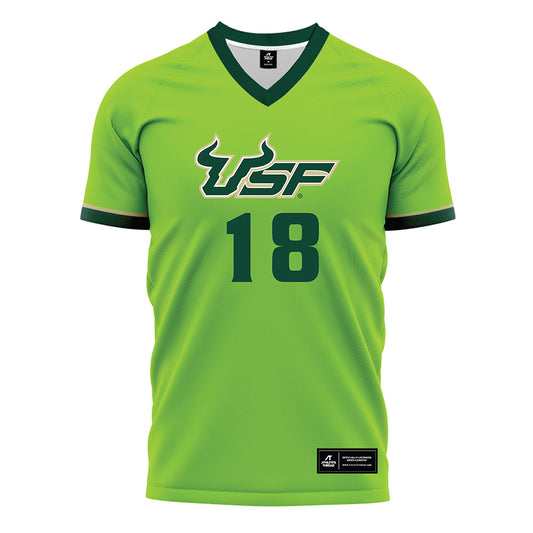 USF - NCAA Women's Soccer : Regan Kelly - Slime Green Soccer Jersey-0