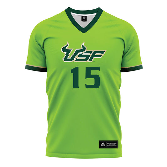 USF - NCAA Women's Soccer : Caroline Pelkofski - Slime Green Soccer Jersey-0