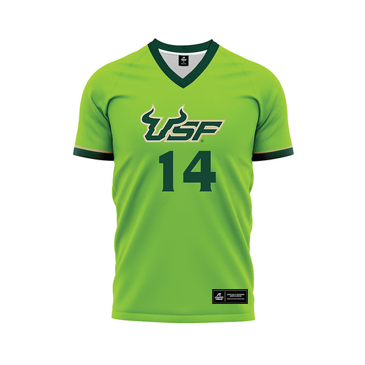 USF - NCAA Women's Soccer : Ava Rightmire - Slime Green Soccer Jersey-0