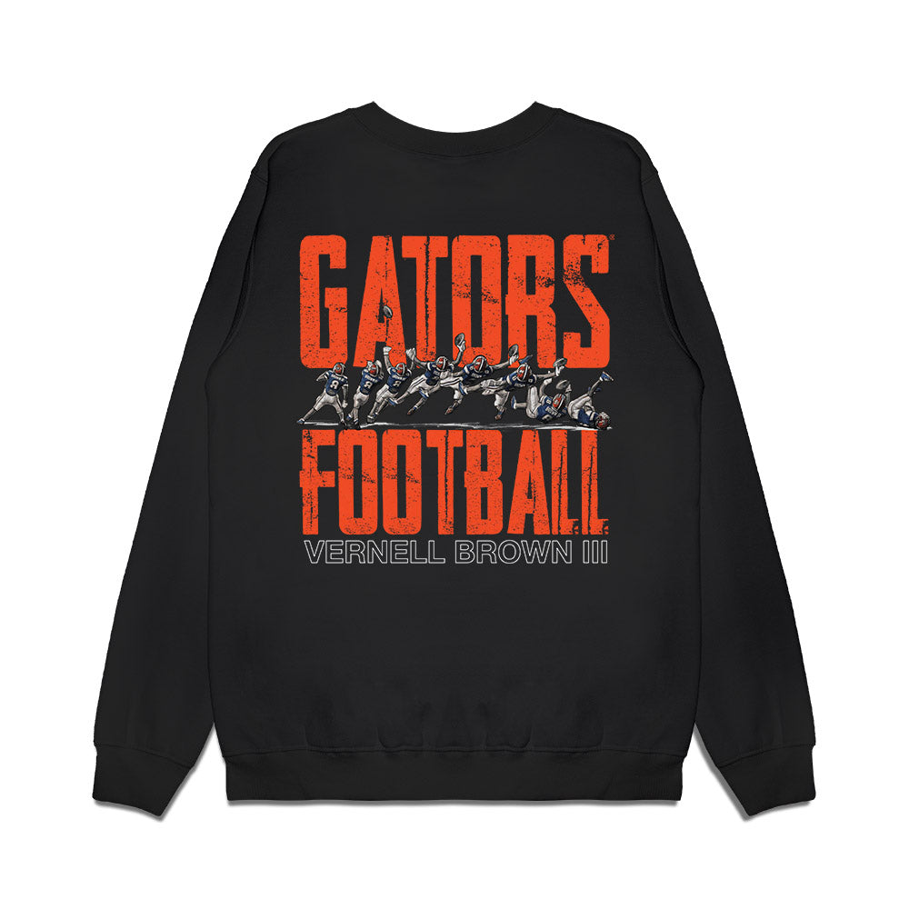Florida - NCAA Football : Vernell Brown III - Catch of the Year Premium Crewneck Sweatshirt-1
