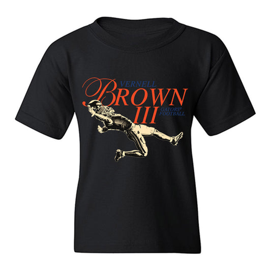 Florida - NCAA Football : Vernell Brown III - Legacy Catch of the Year Youth T-Shirt-0