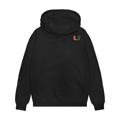 Miami - NCAA Football : CJ Daniels - Legacy Premium Hooded Sweatshirt-0