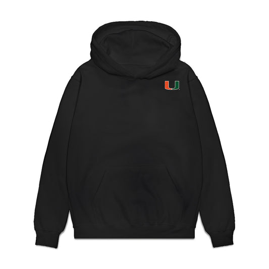 Miami - NCAA Football : CJ Daniels - Legacy Premium Hooded Sweatshirt-0