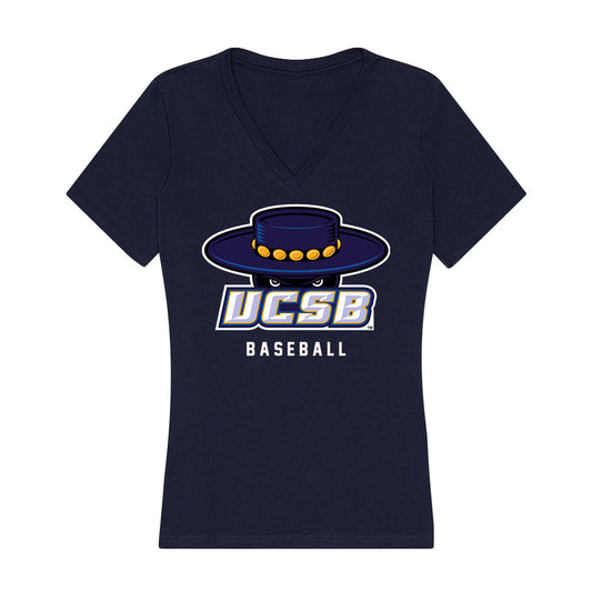 UCSB - NCAA Baseball : Calvin Proskey - Women's V-Neck T-Shirt-0