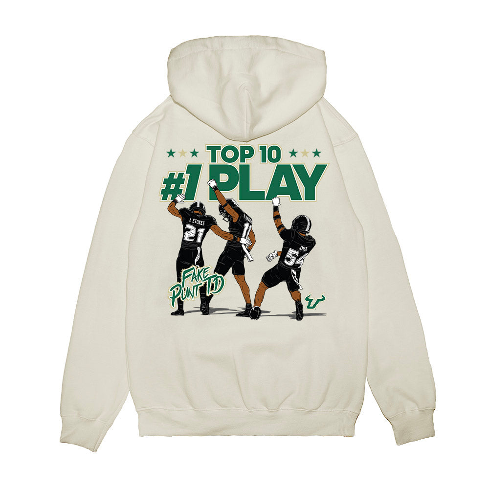 USF - NCAA Football : Fake Punt TD Premium Hooded Sweatshirt-1