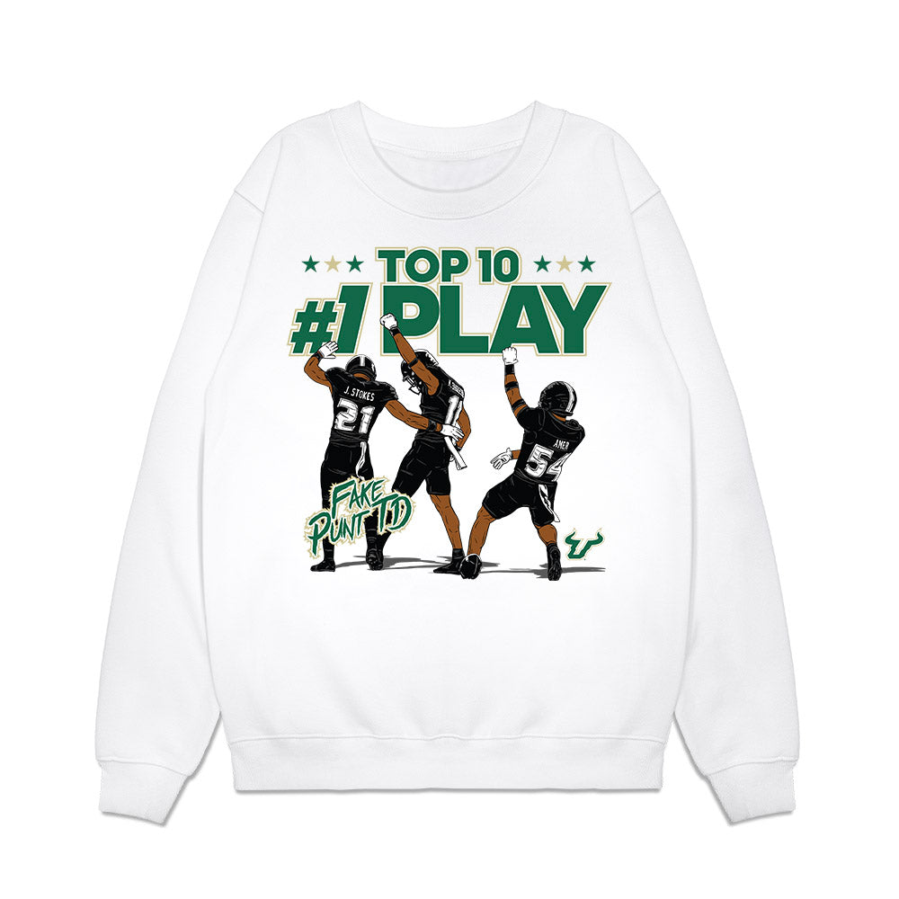USF - NCAA Football : Fake Punt TD Premium Crewneck Sweatshirt-0