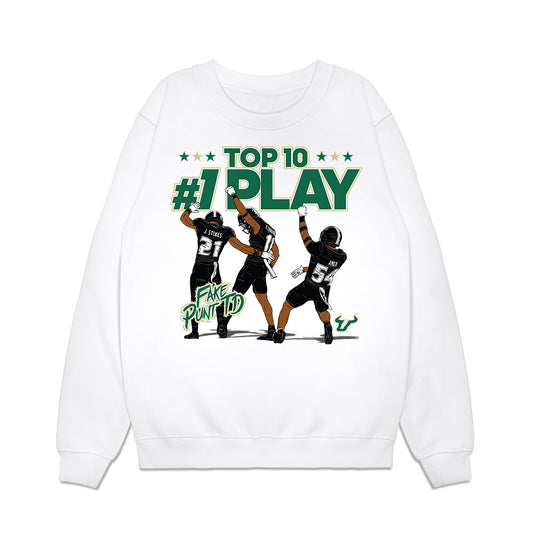 USF - NCAA Football : Fake Punt TD Premium Crewneck Sweatshirt-0