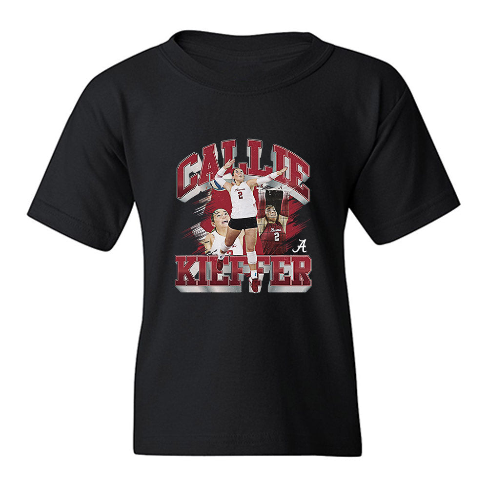 Alabama - NCAA Women's Volleyball : Callie Kieffer - Collage Youth T-Shirt-0