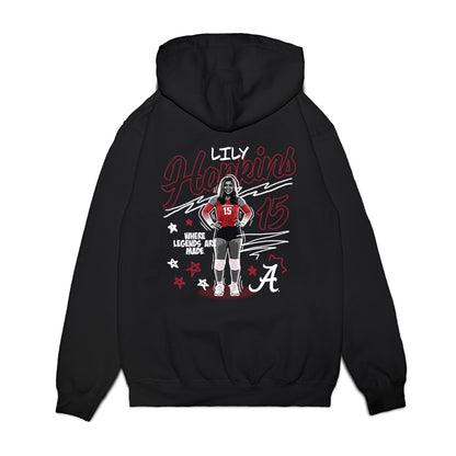 Alabama - NCAA Women's Volleyball : Lily Hopkins - Collage Premium Hooded Sweatshirt-1
