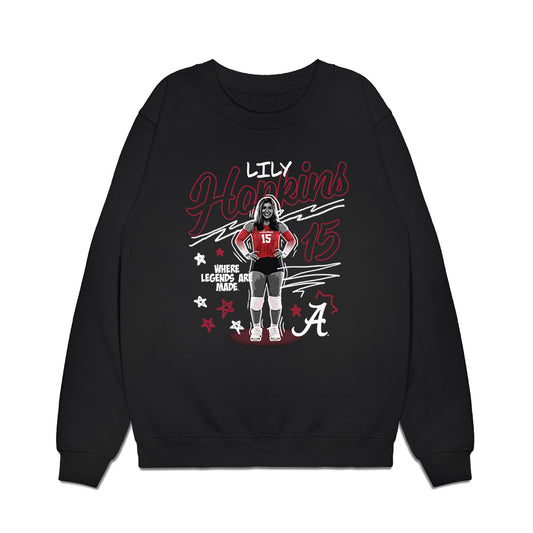 Alabama - NCAA Women's Volleyball : Lily Hopkins - Collage Premium Crewneck Sweatshirt-0