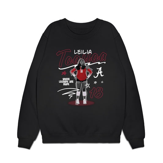 Alabama - NCAA Women's Volleyball : Leilia Toailoa - Collage Premium Crewneck Sweatshirt-0