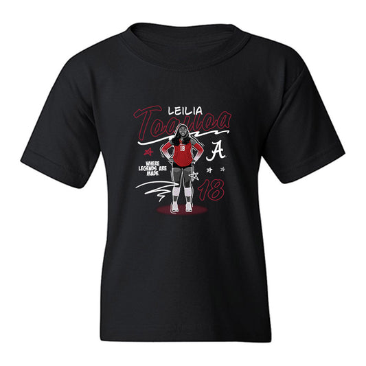 Alabama - NCAA Women's Volleyball : Leilia Toailoa - Collage Youth T-Shirt-0