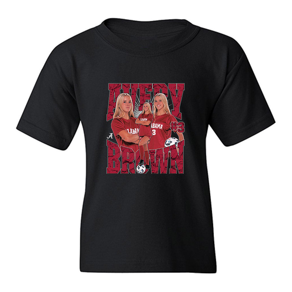 Alabama - NCAA Women's Soccer : Avery Brown - Collage Youth T-Shirt-0