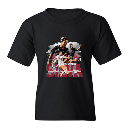 Alabama - NCAA Women's Soccer : Cameron Silva - Collage Youth T-Shirt-0