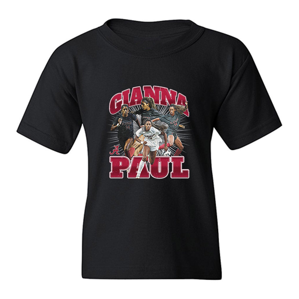 Alabama - NCAA Women's Soccer : Gianna Paul - Collage Youth T-Shirt-0