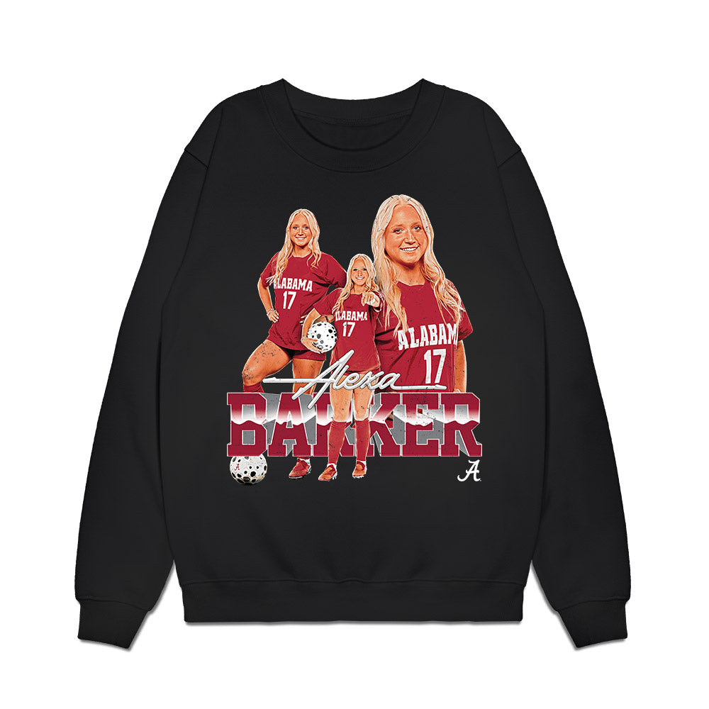 Alabama - NCAA Women's Soccer : Alexa Barker - Collage Premium Crewneck Sweatshirt-0