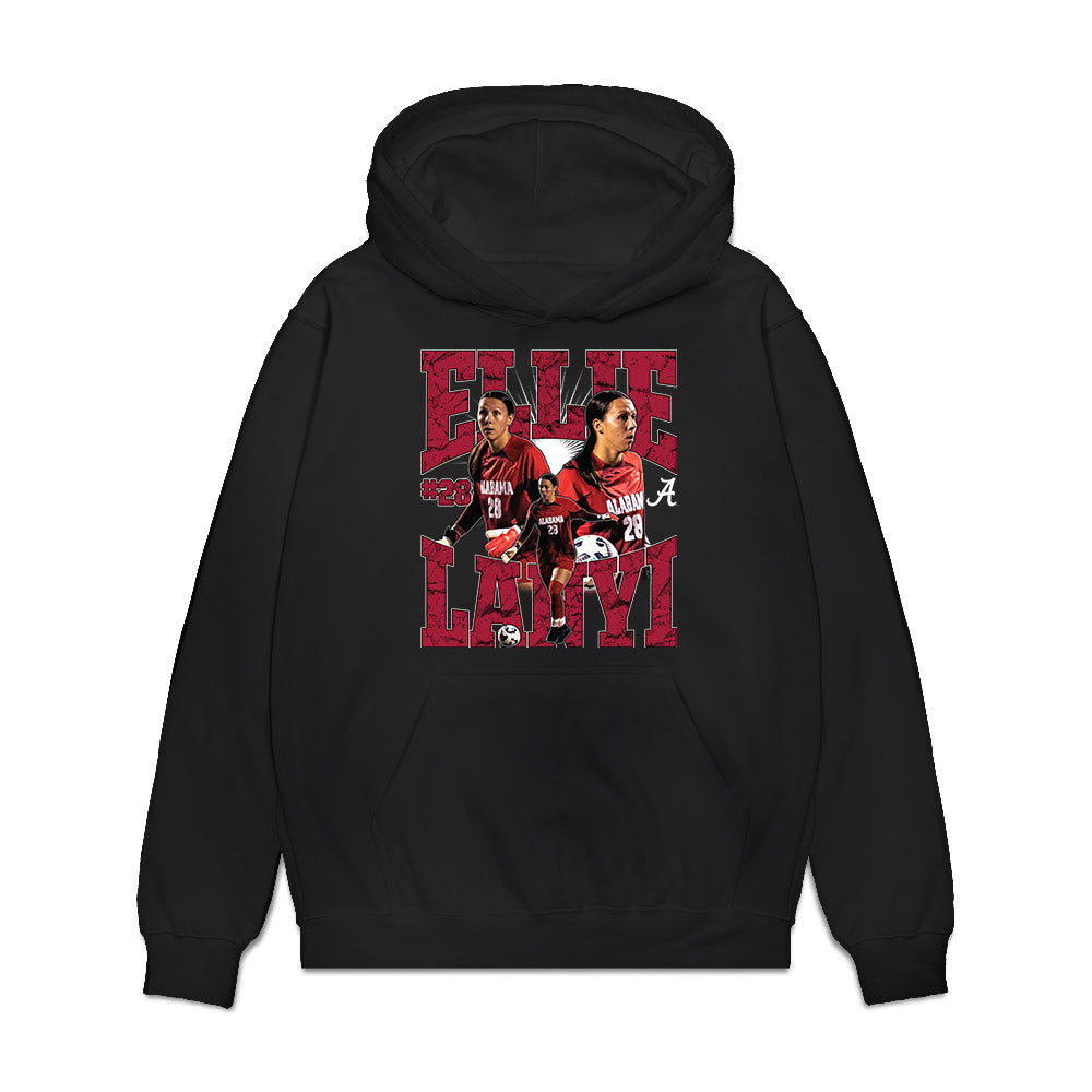 Alabama - NCAA Women's Soccer : Ellie Lanyi - Collage Premium Hooded Sweatshirt-0