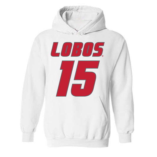 New Mexico - NCAA Football : Xavier Slayton - Classic Shersey Hooded Sweatshirt-0