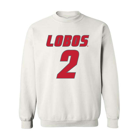New Mexico - NCAA Football : Abraham Williams - Classic Shersey Crewneck Sweatshirt-0