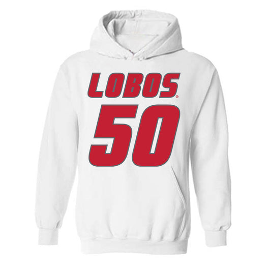 New Mexico - NCAA Football : Isaiah Sillemon - Classic Shersey Hooded Sweatshirt-0