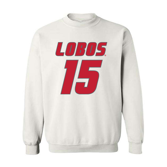 New Mexico - NCAA Football : Xavier Slayton - Classic Shersey Crewneck Sweatshirt-0
