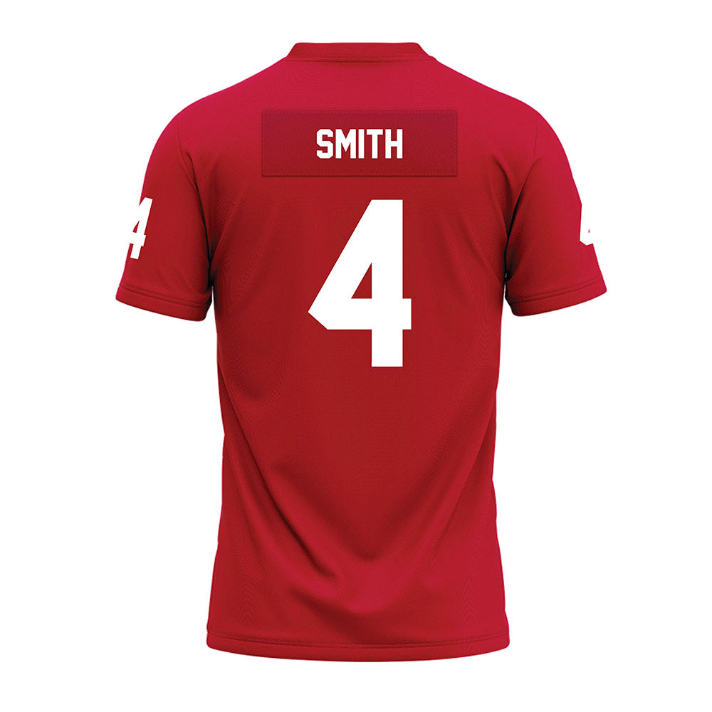 Ohio State - NCAA Football : Jeremiah Smith - Red Premium Football Jersey-1