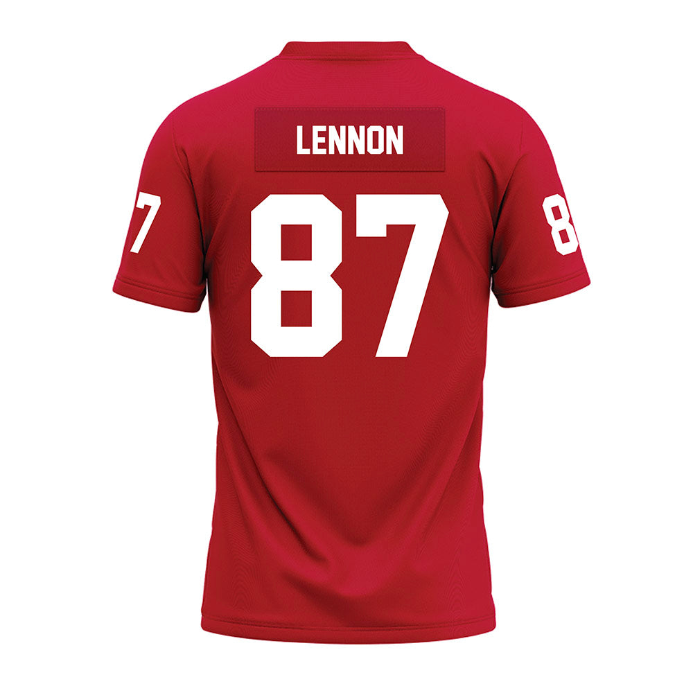Ohio State - NCAA Football : Brody Lennon - Red Premium Football Jersey-1