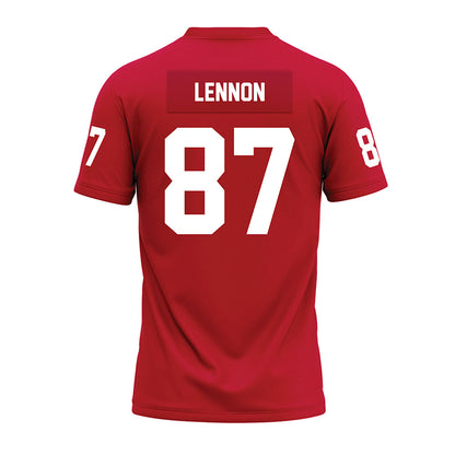 Ohio State - NCAA Football : Brody Lennon - Red Premium Football Jersey-1