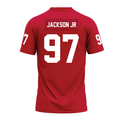 Ohio State - NCAA Football : Kenyatta Jackson Jr - Red Premium Football Jersey-1