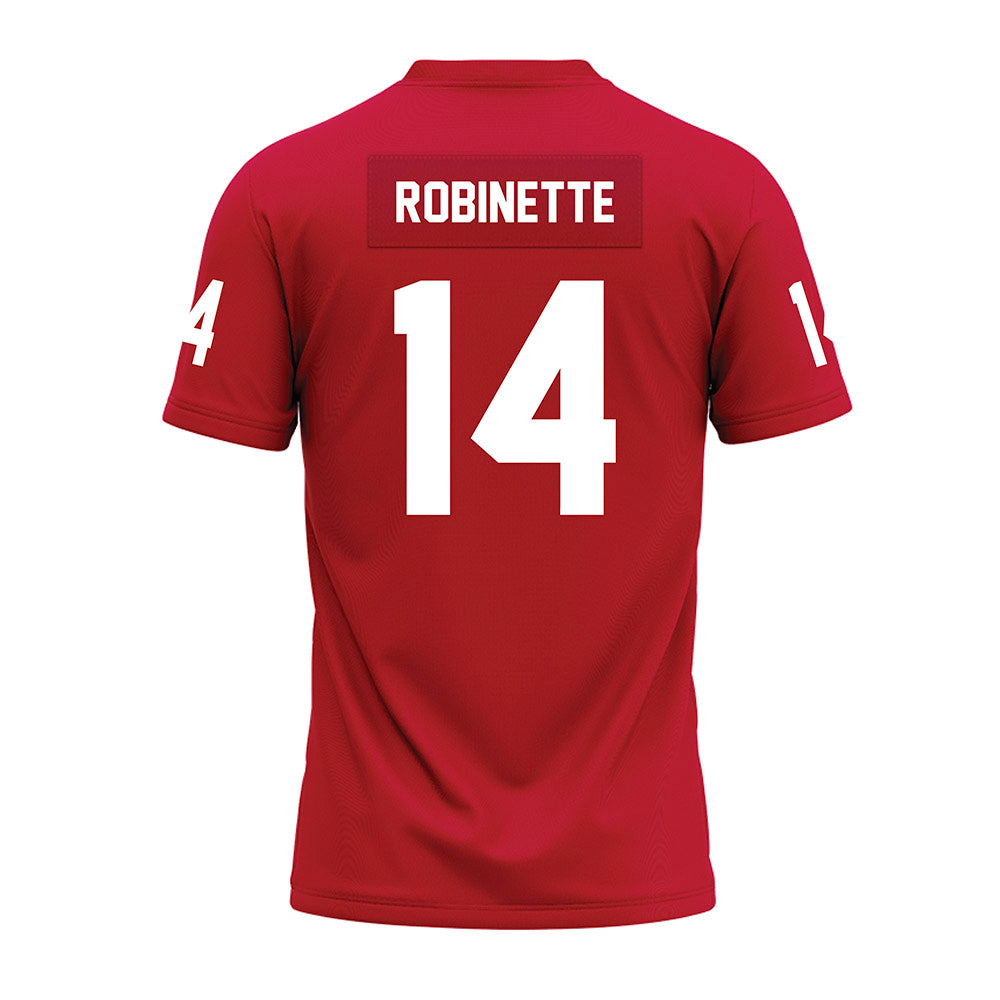 Ohio State - NCAA Football : Trey Robinette - Red Premium Football Jersey-1
