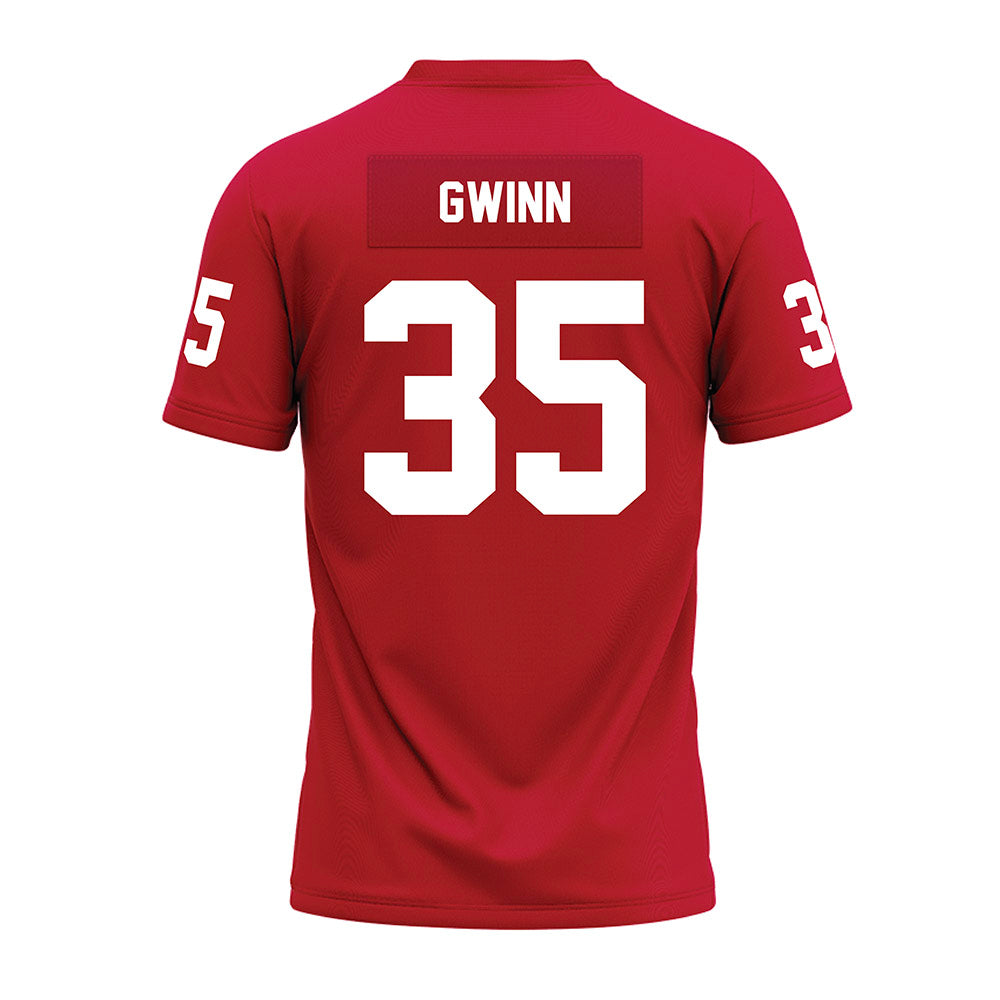 Ohio State - NCAA Football : Jaystin Gwinn - Red Premium Football Jersey-1