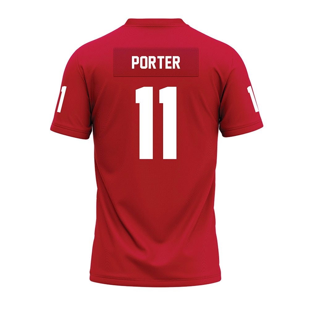 Ohio State - NCAA Football : Quincy Porter - Red Premium Football Jersey-1