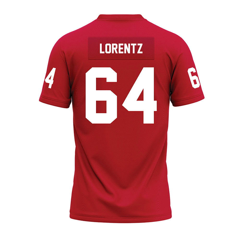 Ohio State - NCAA Football : Simon Lorentz - Red Premium Football Jersey-1