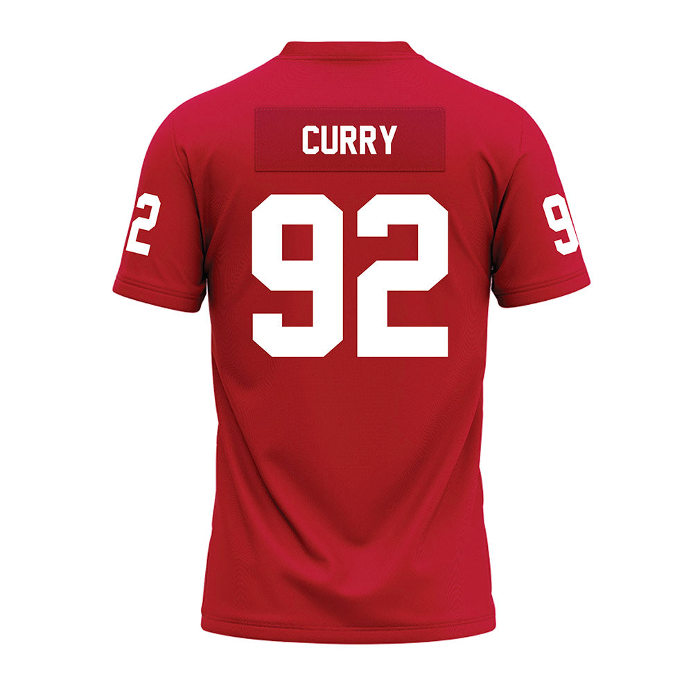 Ohio State - NCAA Football : Caden Curry - Red Premium Football Jersey-1