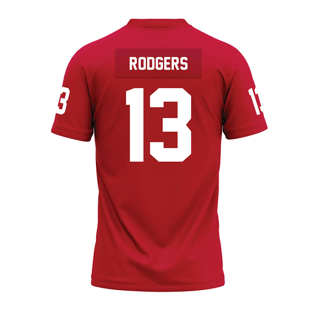 Ohio State - NCAA Football : Bryson Rodgers - Red Premium Football Jersey-1