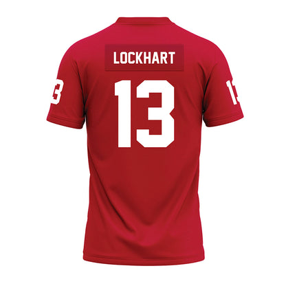 Ohio State - NCAA Football : Miles Lockhart - Red Premium Football Jersey-1