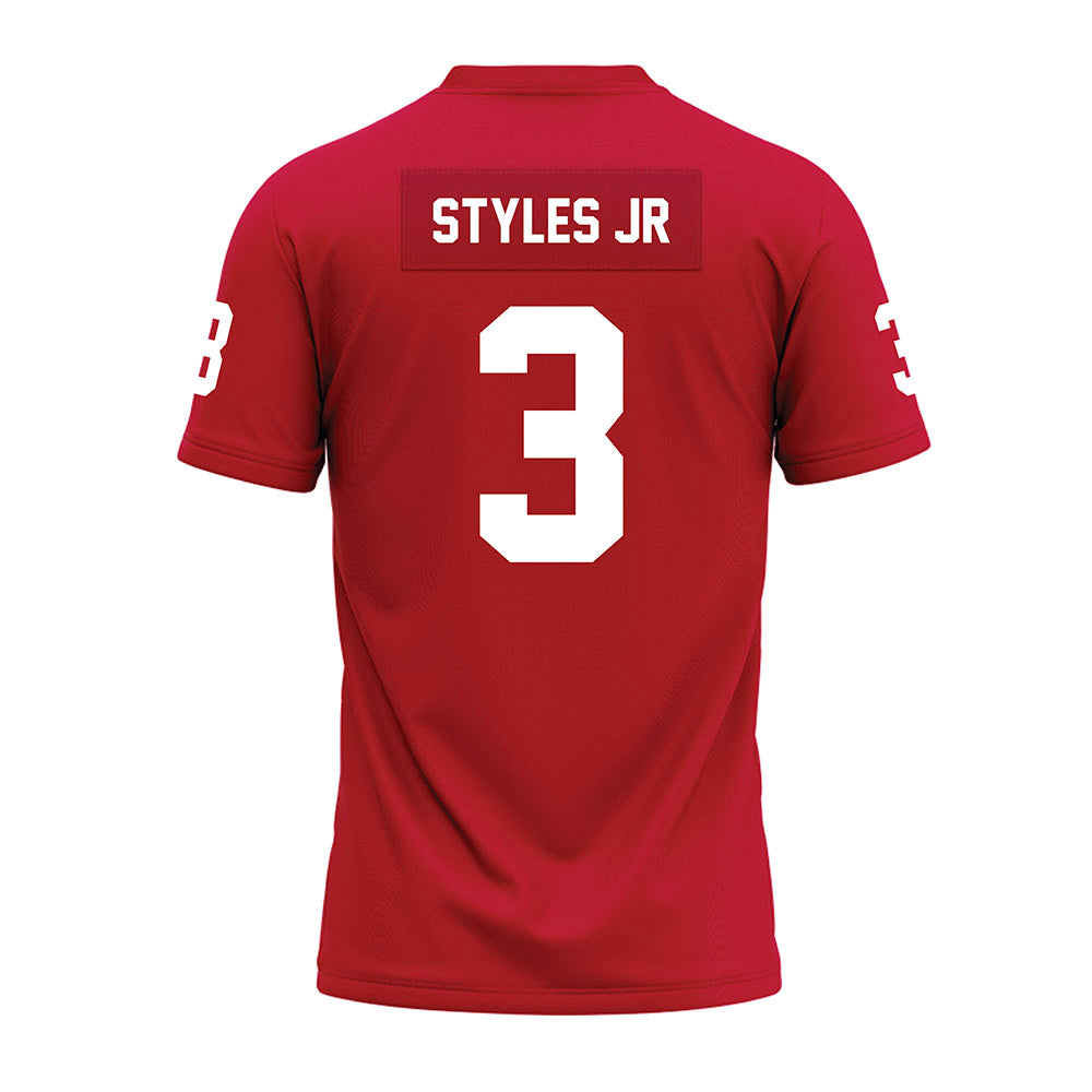 Ohio State - NCAA Football : Lorenzo Styles Jr - Red Premium Football Jersey-1