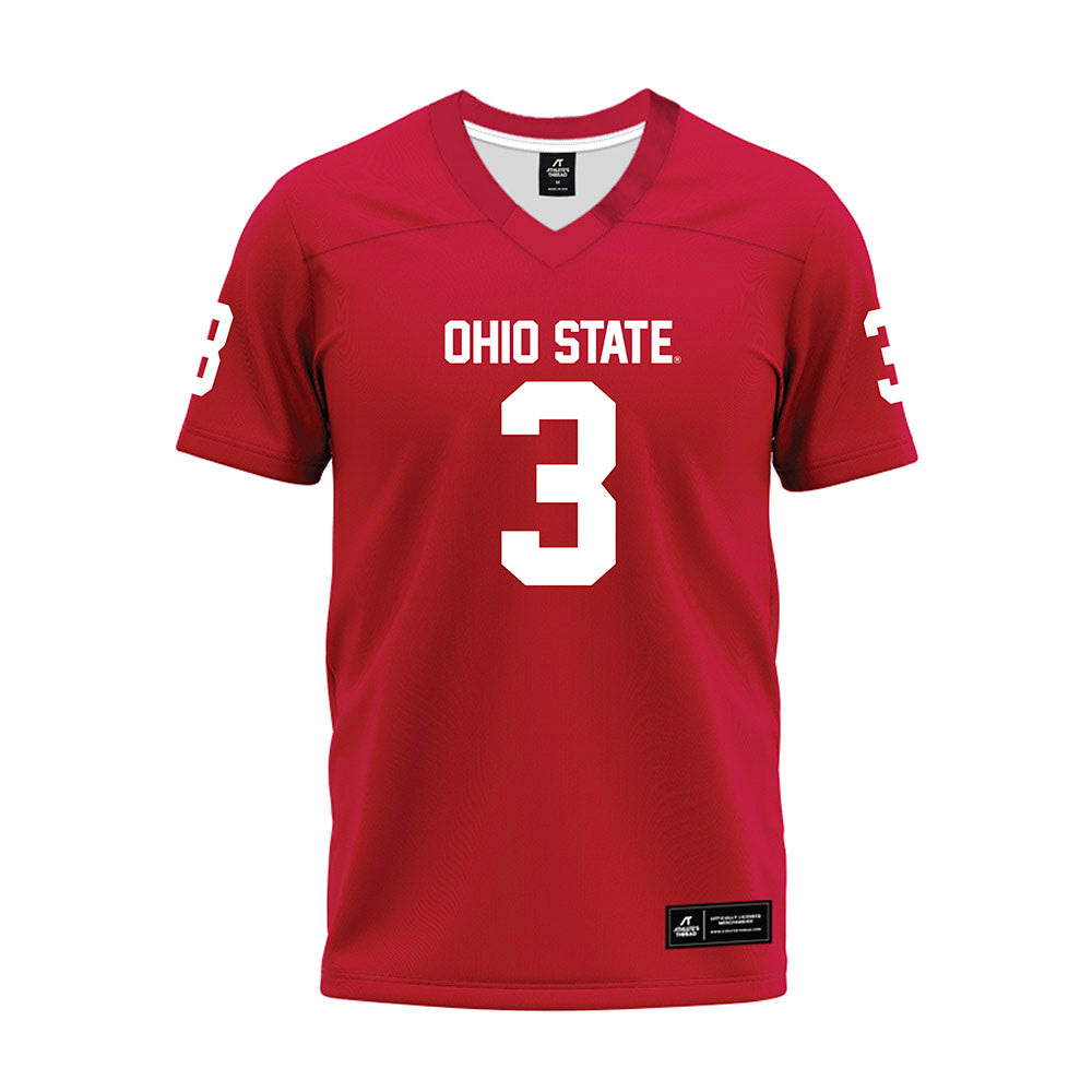 Ohio State - NCAA Football : Lorenzo Styles Jr - Red Premium Football Jersey-0