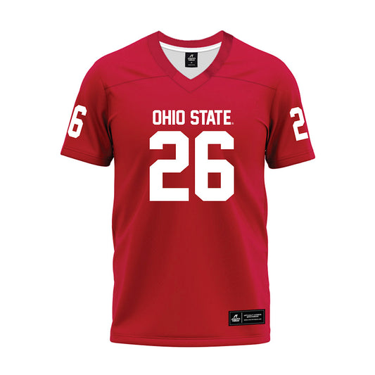 Ohio State - NCAA Football : Payton Pierce - Red Premium Football Jersey-0