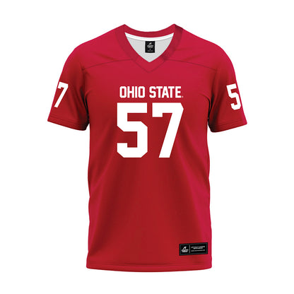 Ohio State - NCAA Football : Ian Gecse - Red Premium Football Jersey-0