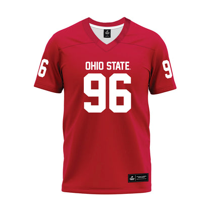 Ohio State - NCAA Football : Eddrick Houston - Red Premium Football Jersey-0