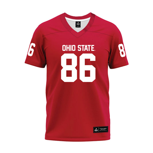 Ohio State - NCAA Football : Max Klare - Red Premium Football Jersey-0