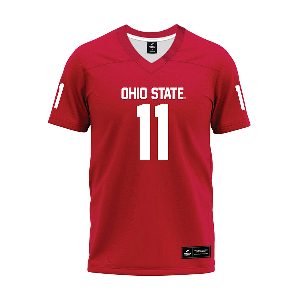 Ohio State - NCAA Football : Quincy Porter - Red Premium Football Jersey-0